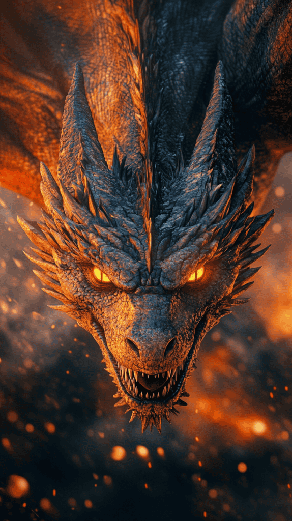 20 Japanese Wallpaper Backgrounds for a Stunning Phone Screen 14 Fierce Dragon in Flight