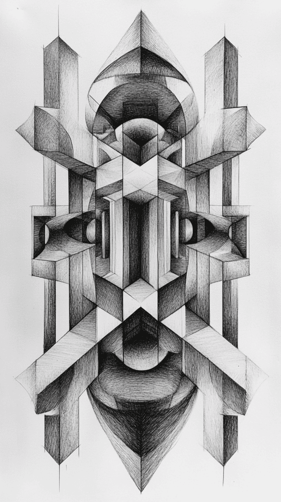 20 Challenging Drawing Ideas to Push Your Artistic Limits 29 Geometric Pattern with Optical Illusion 2