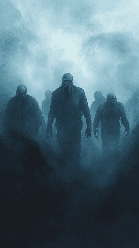 Ghouls Emerging from Mist 2