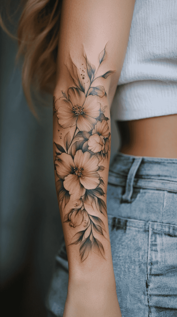 Graceful Floral Vine