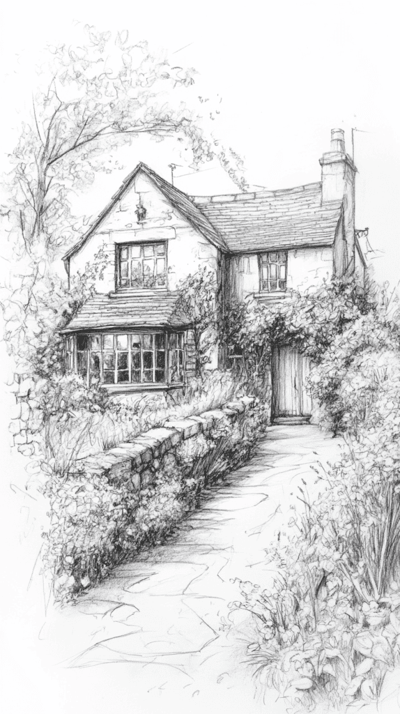 15 Landscape Drawing Ideas Worth Trying 25 Idyllic Countryside Cottage