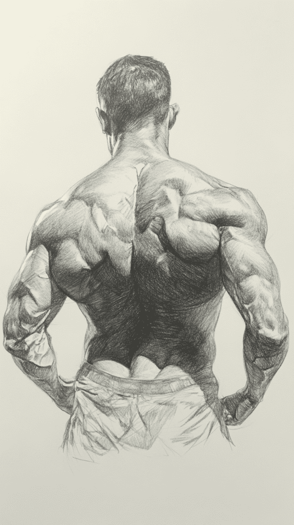 19 Creative Body Sketch Ideas Every Artist Should Try 14 Intricate Back Muscles