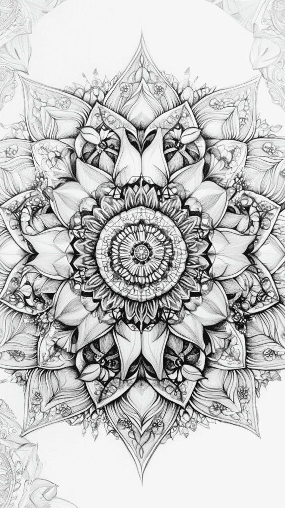 Unlocking the Artist Within: 21 Must-Try Doodle Drawing Ideas 5 Intricate Mandalas 2