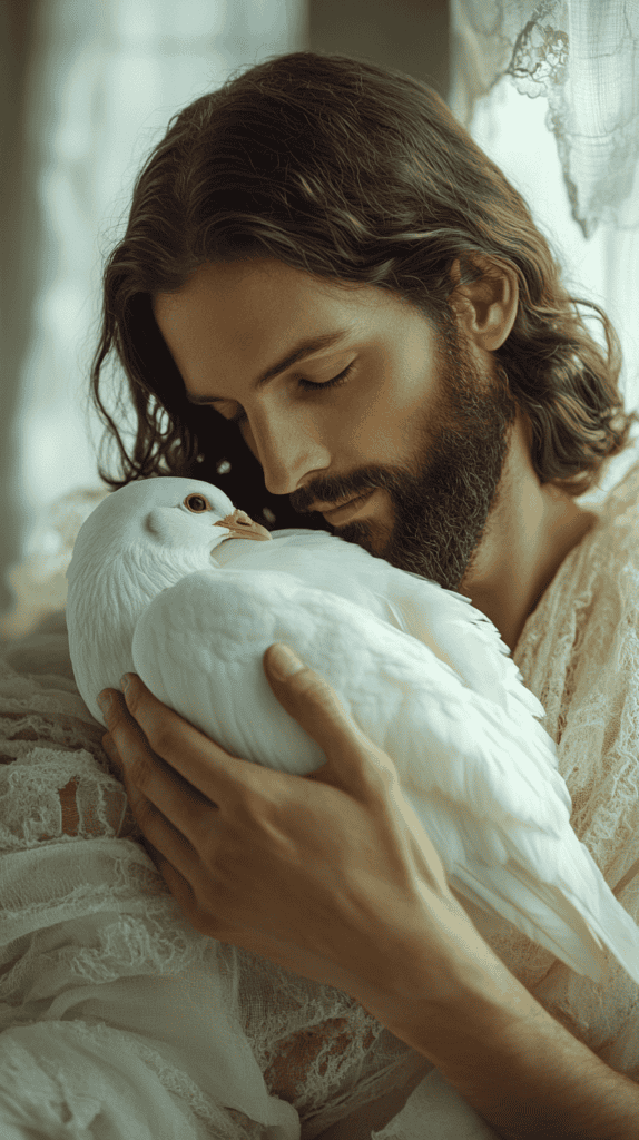 These 16 Jesus Wallpapers Will Bring Peace and Inspiration to Your Screen 35 Jesus Holding a Dove 2