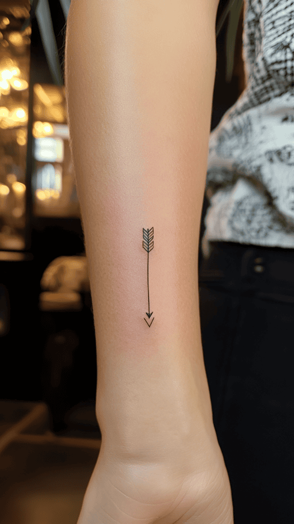 38 Creative Tattoo Ideas for Women 12 Minimalist Arrow 2