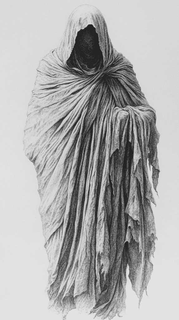 19 Creative Body Sketch Ideas Every Artist Should Try 26 Mystical Cloaked Figure 2