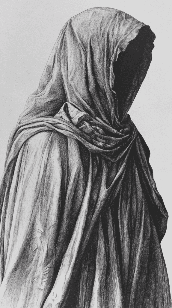 19 Creative Body Sketch Ideas Every Artist Should Try 25 Mystical Cloaked Figure