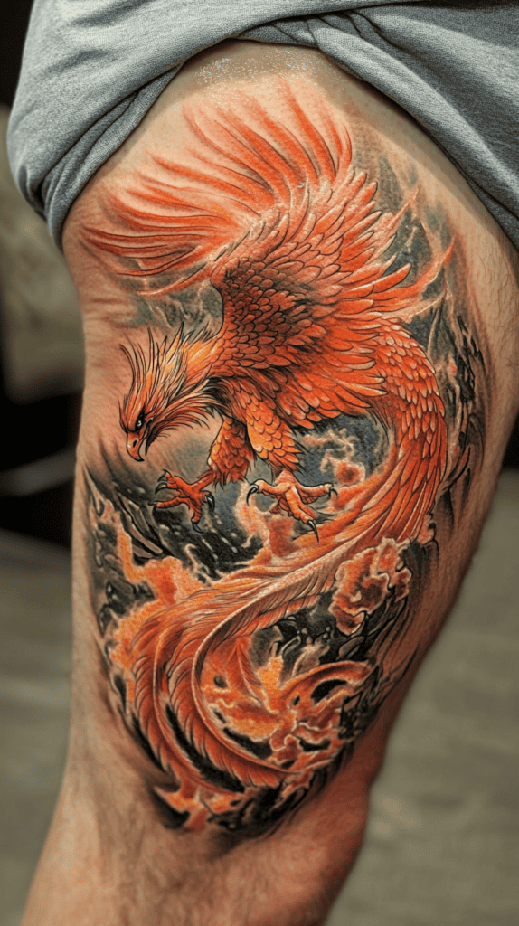 Feeling Bold? Try These 25 Killer Thigh Tattoo Ideas for Men 30 Mythical Phoenix Rising 2
