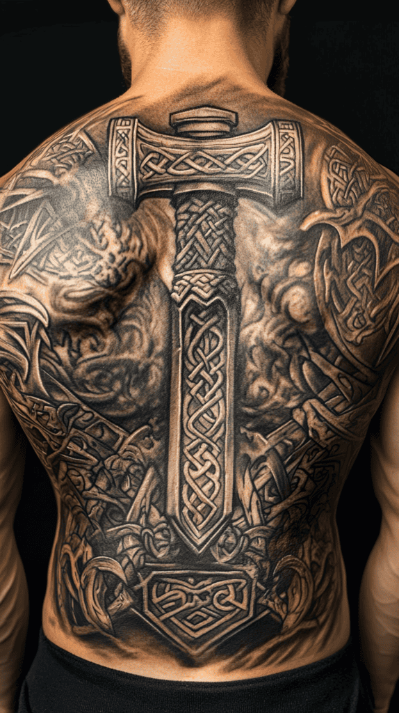The Art of Ink: 23 Inspirational Back Tattoos for Men 16 Norse Mythology