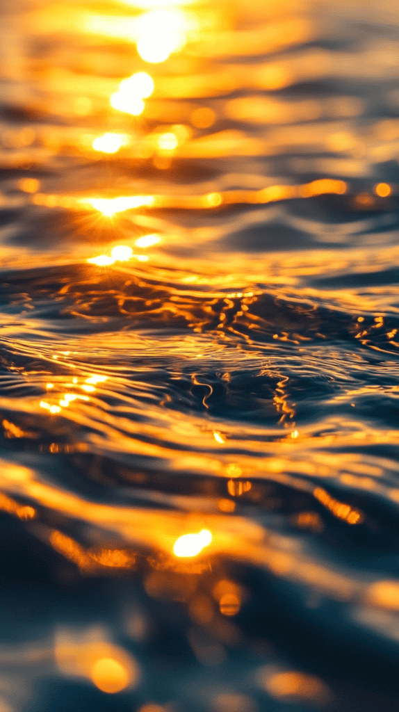 Oceanic Sunset Reflection