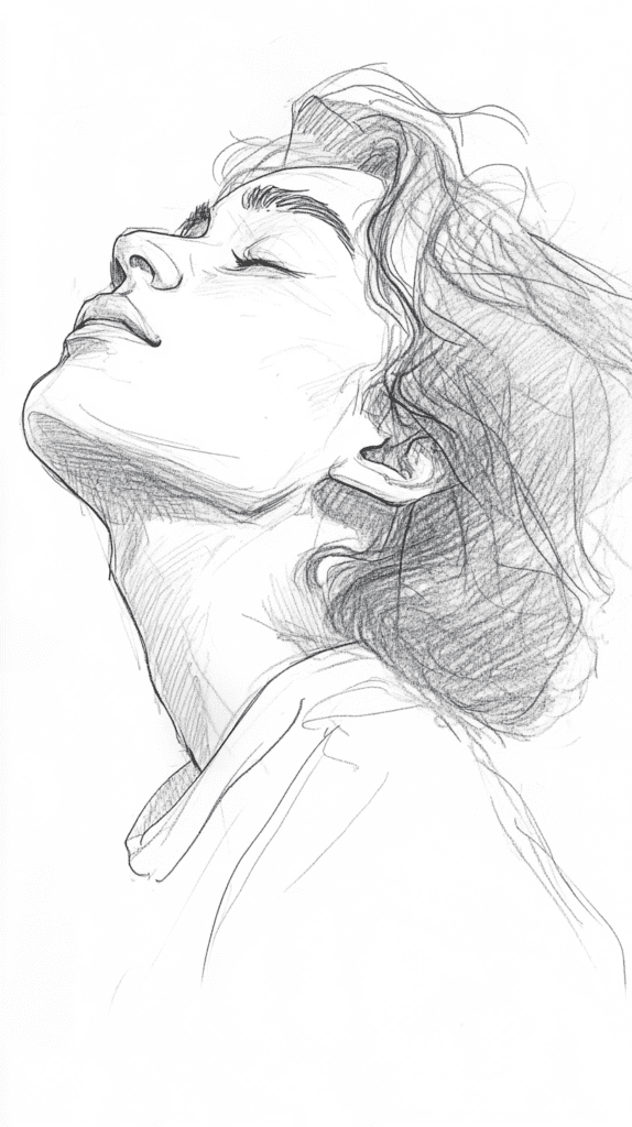 19 Creative Body Sketch Ideas Every Artist Should Try 27 Pensive Profile
