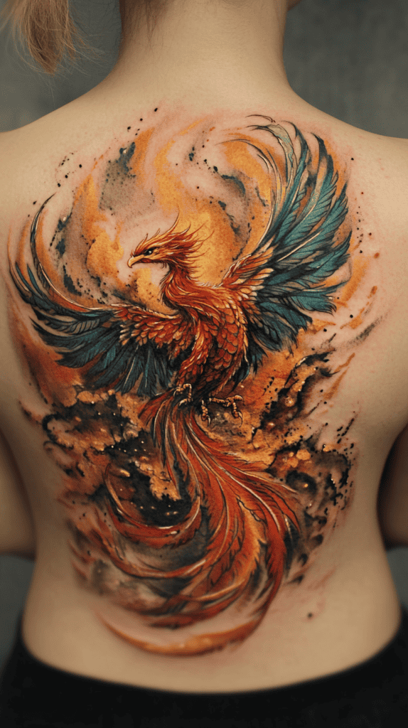 38 Creative Tattoo Ideas for Women 16 Phoenix Rising 2