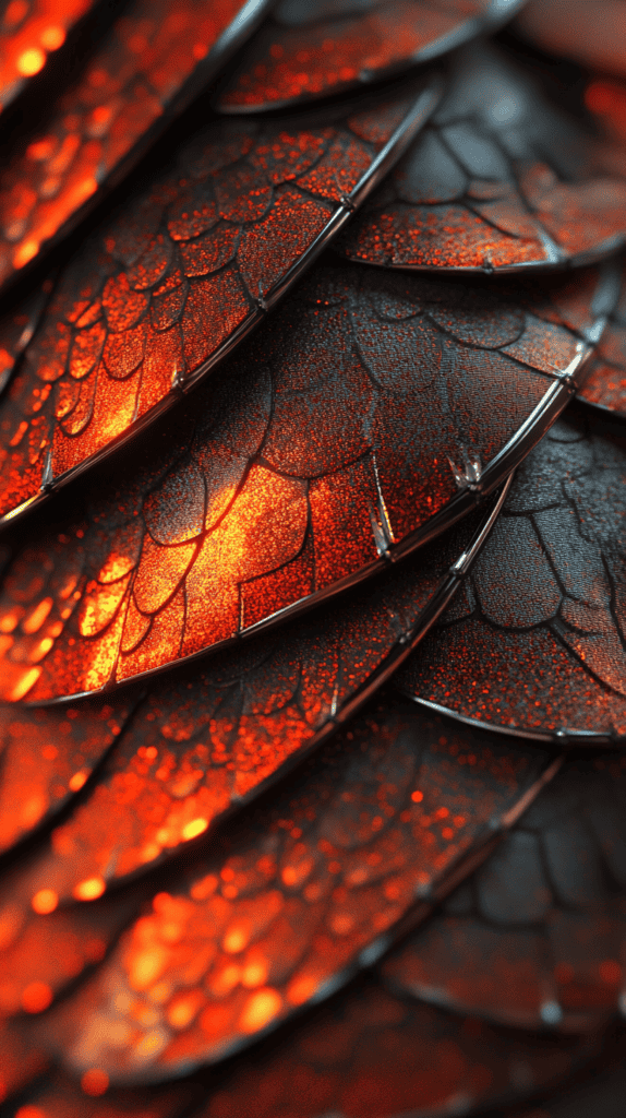 The Most Gorgeous Red Wallpapers Ever—And They're Free! 17 Red Dragon Scales With Metallic Sheen 2