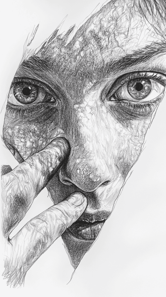 19 Creative Body Sketch Ideas Every Artist Should Try 18 Reflective Mirror Pose 2