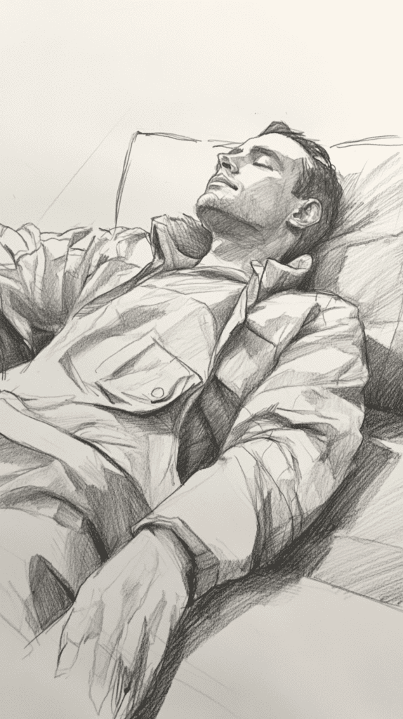 19 Creative Body Sketch Ideas Every Artist Should Try 38 Relaxed Reclining Pose 2