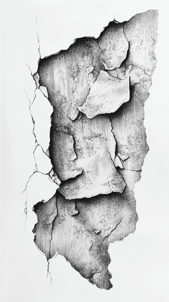 30 Grunge Drawing Ideas for Real Depth and Texture 7 Rusted Metal