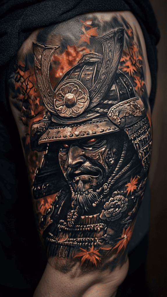 From Samurai to Dragons: 19 Stunning Japanese Tattoo Ideas for Men 27 Samurai Helmet Kabuto