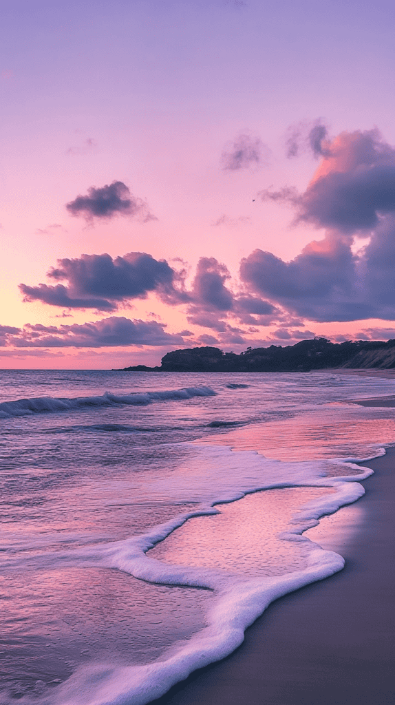 Serene Beach at Dusk