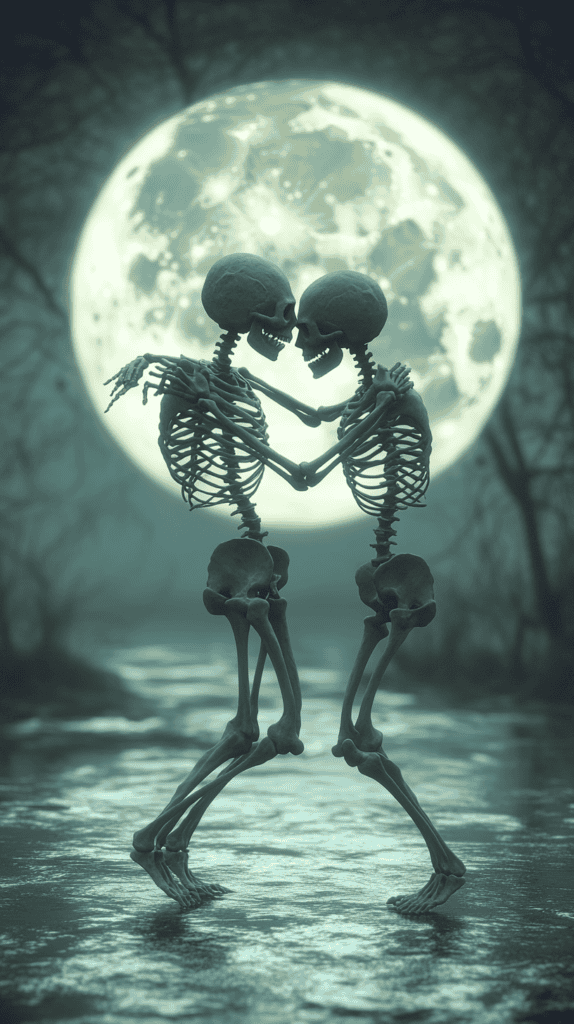Skeletons Dancing in the Moonlight