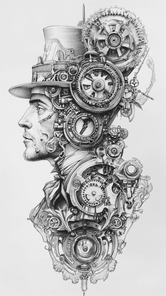 Unlocking the Artist Within: 21 Must-Try Doodle Drawing Ideas 46 Steampunk Designs