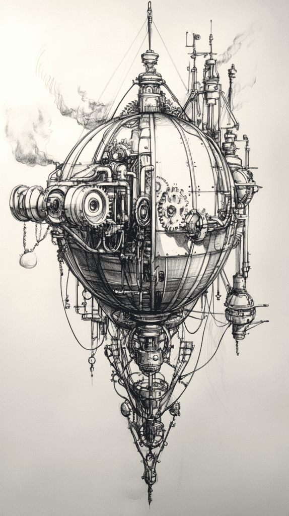 Bored with Your Sketchbook? 20 Drawing Ideas to Revive Your Creativity 16 Steampunk Machines 2