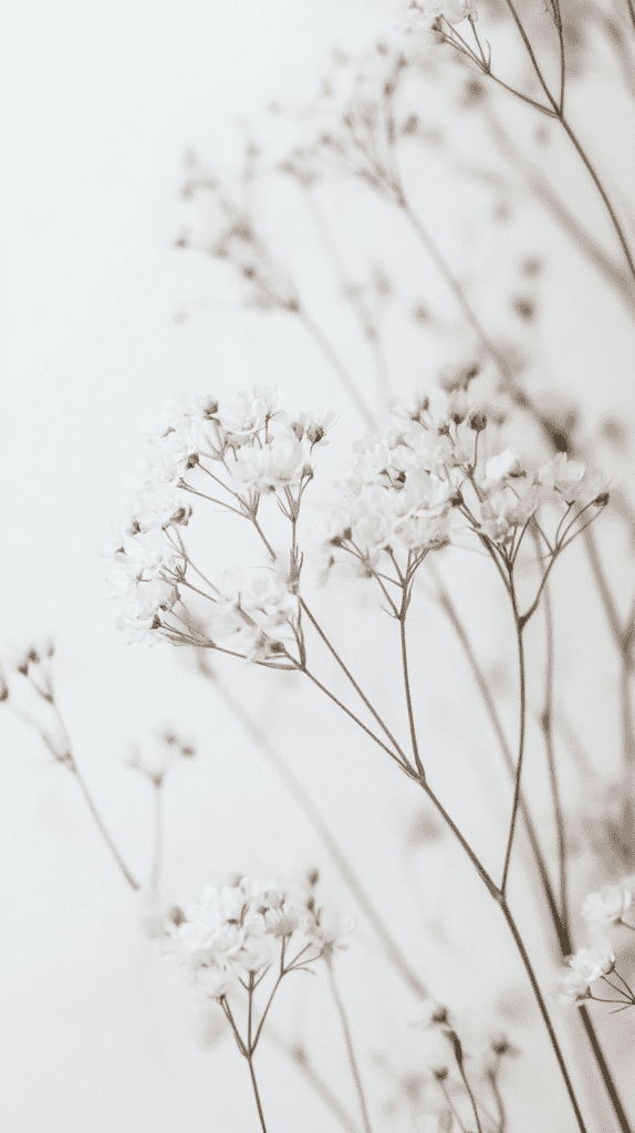 17 White Wallpaper Backgrounds Worth Putting on Your Phone 11 Subtle Floral Patterns 3