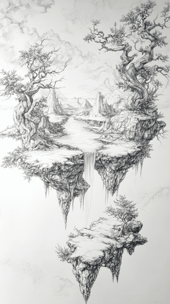 Bored with Your Sketchbook? 20 Drawing Ideas to Revive Your Creativity 6 Surreal Dreamscapes