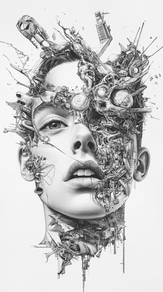 Bored with Your Sketchbook? 20 Drawing Ideas to Revive Your Creativity 43 Surreal Self Portraits