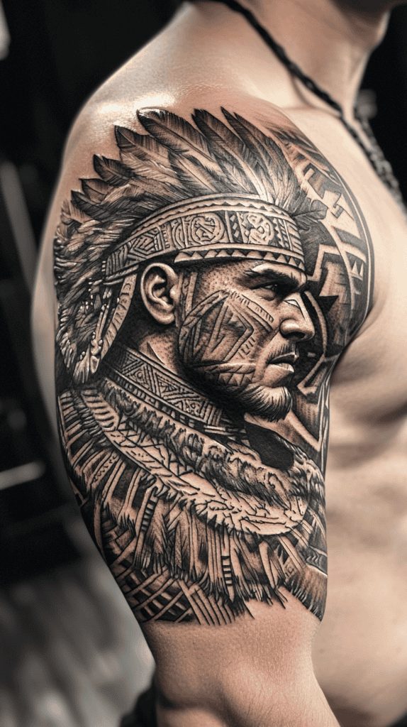 Unlock Your Next Ink: 25 Epic Upper Arm Tattoo Ideas for Men 3 Tribal Warrior 2 1
