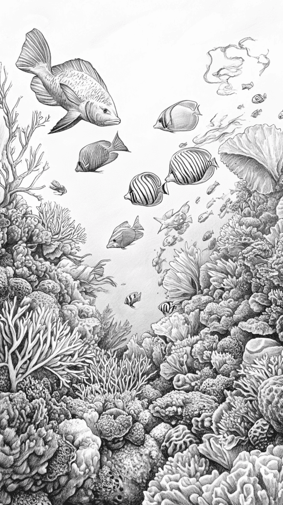 Unlocking the Artist Within: 21 Must-Try Doodle Drawing Ideas 30 Underwater Worlds