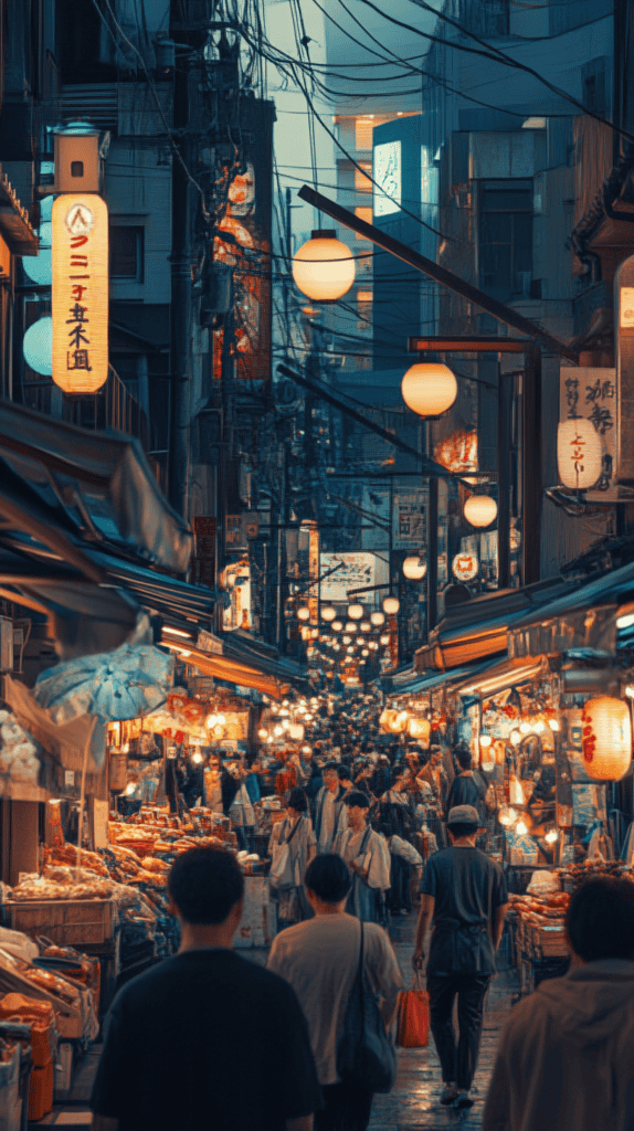 20 Japanese Wallpaper Backgrounds for a Stunning Phone Screen 38 Vibrant Japanese Street Market