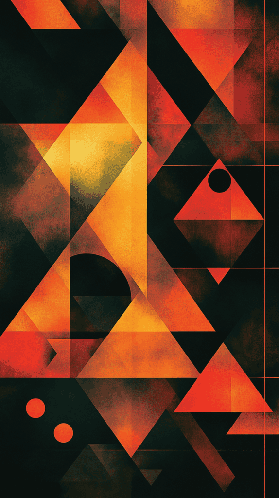 18 Orange Wallpapers to Refresh Your Phone's Look 11 Abstract Geometry Blast