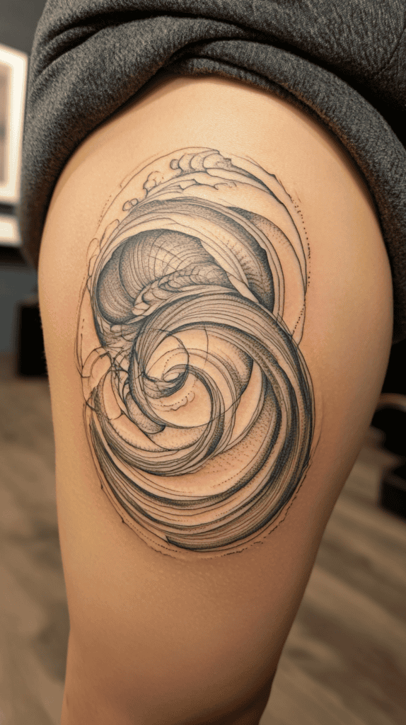 18 Emo Tattoo Ideas Worth Considering for Self-Expression 17 Abstract Swirl Designs