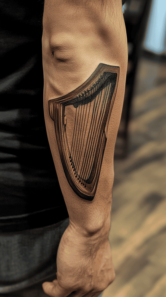 Modern Spartan: 18 Greek Tattoo Ideas Every Man Should Consider 16 Apollos Lyre 1
