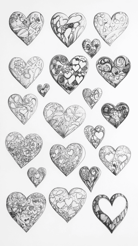 Unlock Your Heart: 18 Romantic Drawing Ideas That Capture Love Perfectly 36 Artistic Heart Doodles