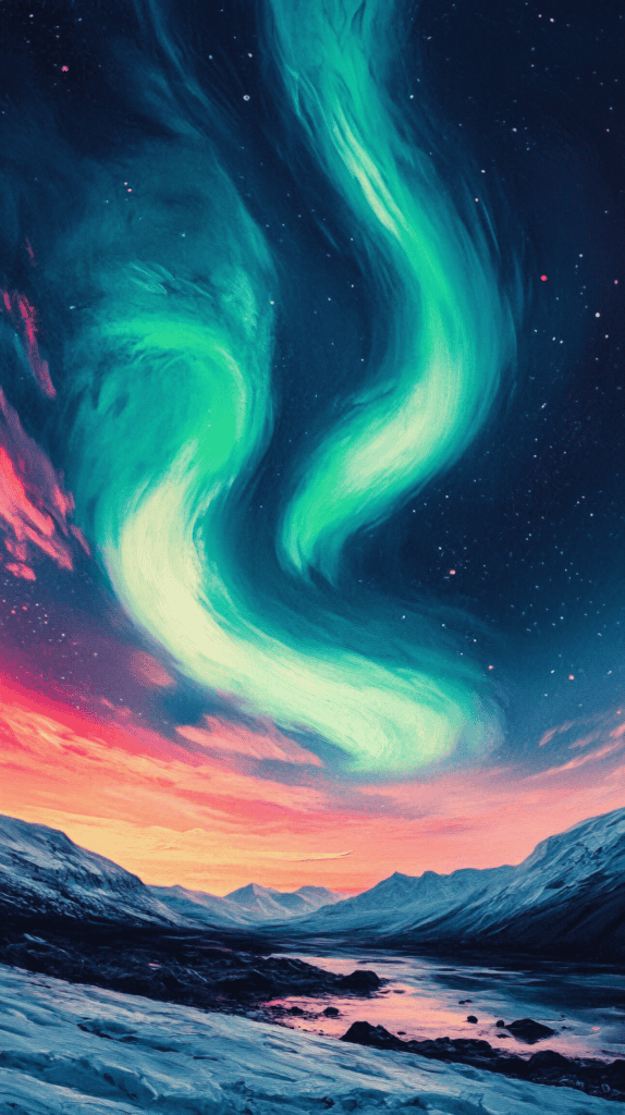 From Dusk Till Dawn: 21 Night-Inspired Wallpapers That Will Illuminate Your Phone 13 Aurora Borealis Extravaganza 2