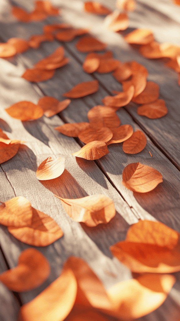 18 Orange Wallpapers to Refresh Your Phone's Look 6 Autumn Leaves Elegance 2
