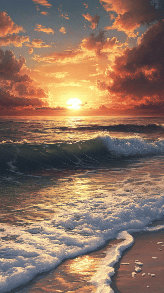 18 Sunset Phone Wallpapers That Elevate Your Screen 41 Beachside Bliss