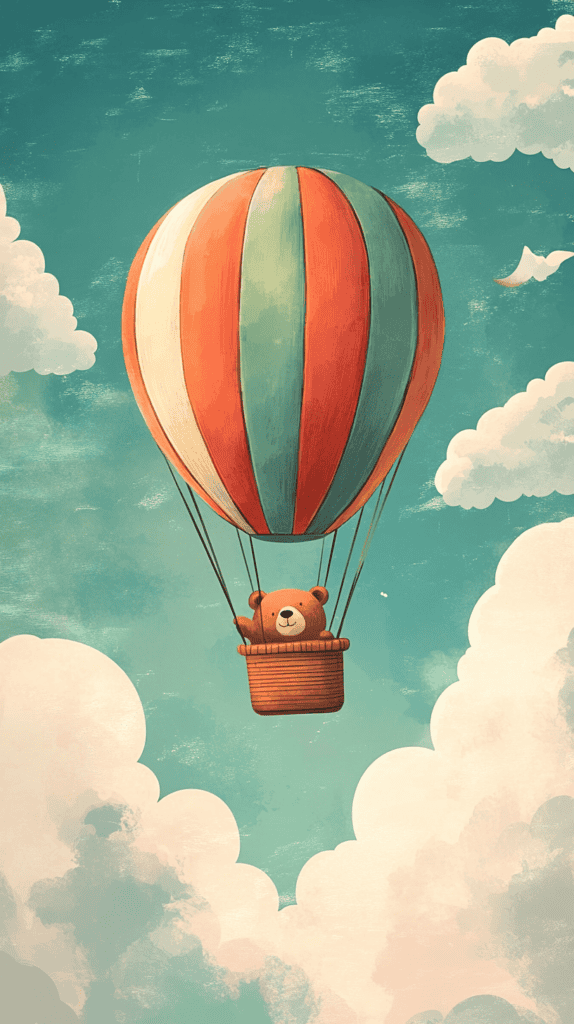 20 Hilarious Phone Wallpapers That Make Every Unlock Better 45 Bear in a Balloon