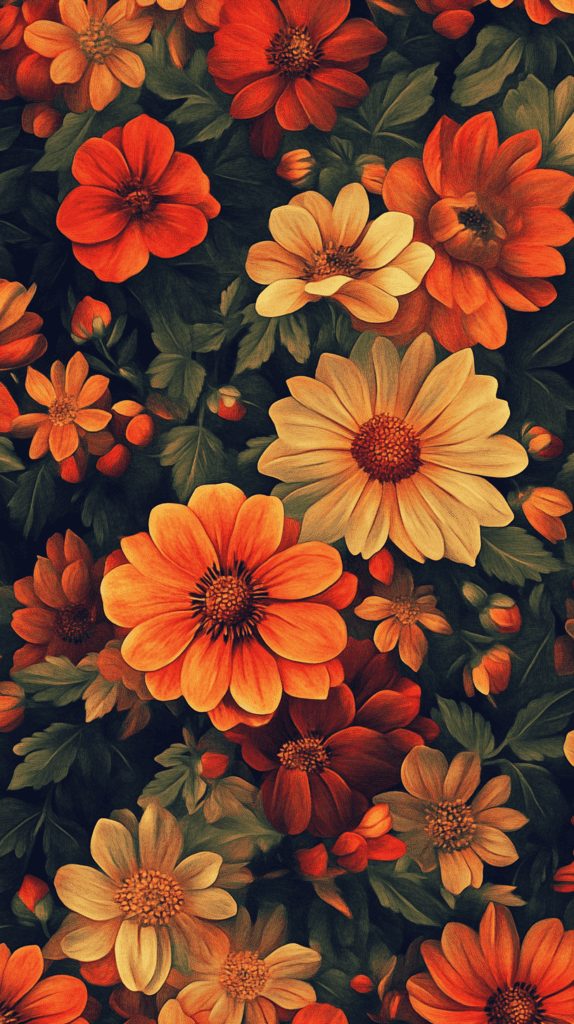 18 Floral Wallpapers to Revamp Your Phone Screen 6 Bold Botanical Splendor 2