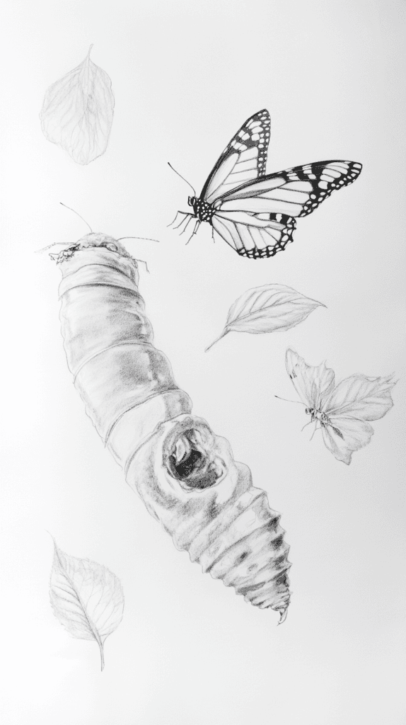 Bored of the Usual? Discover 16 Fresh Butterfly Drawing Concepts 34 Butterfly Metamorphosis 1
