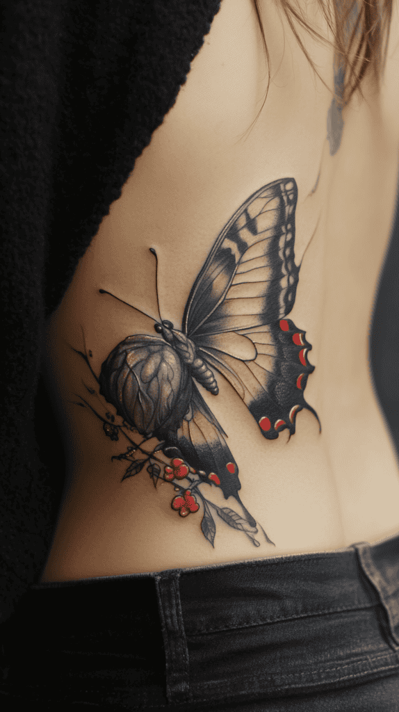 18 Emo Tattoo Ideas Worth Considering for Self-Expression 35 Butterfly in Transition 2
