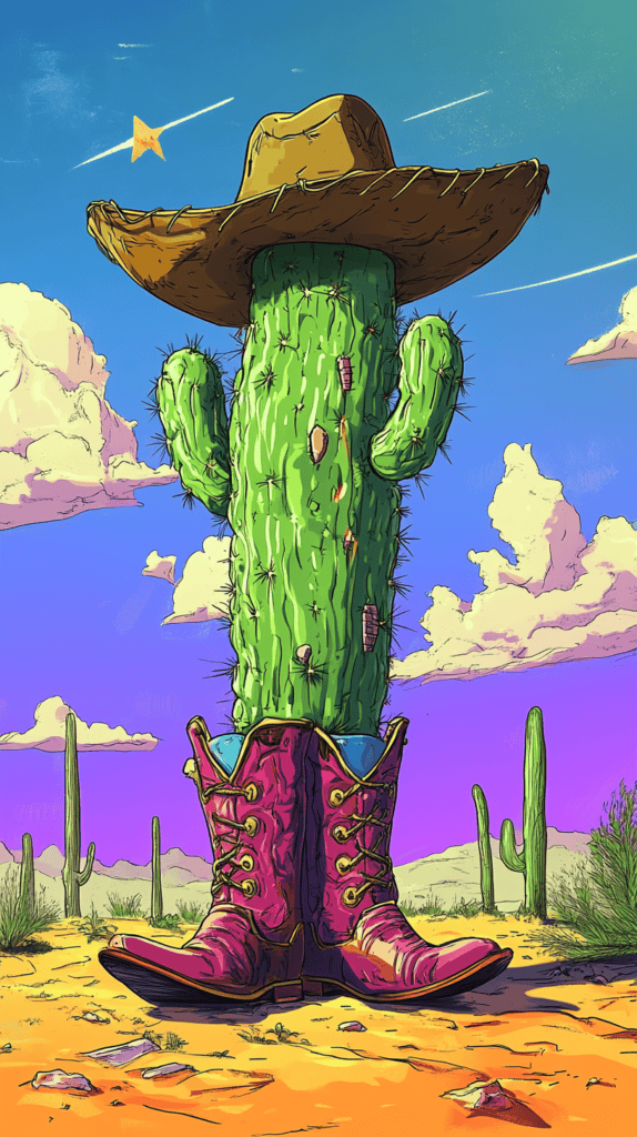 20 Hilarious Phone Wallpapers That Make Every Unlock Better 49 Cactus Cowboy 2