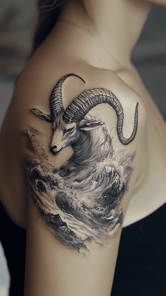 Discover Your Perfect Celestial Ink: Zodiac Tattoo Ideas for Women 27 Capricorn The Wise Goat 2