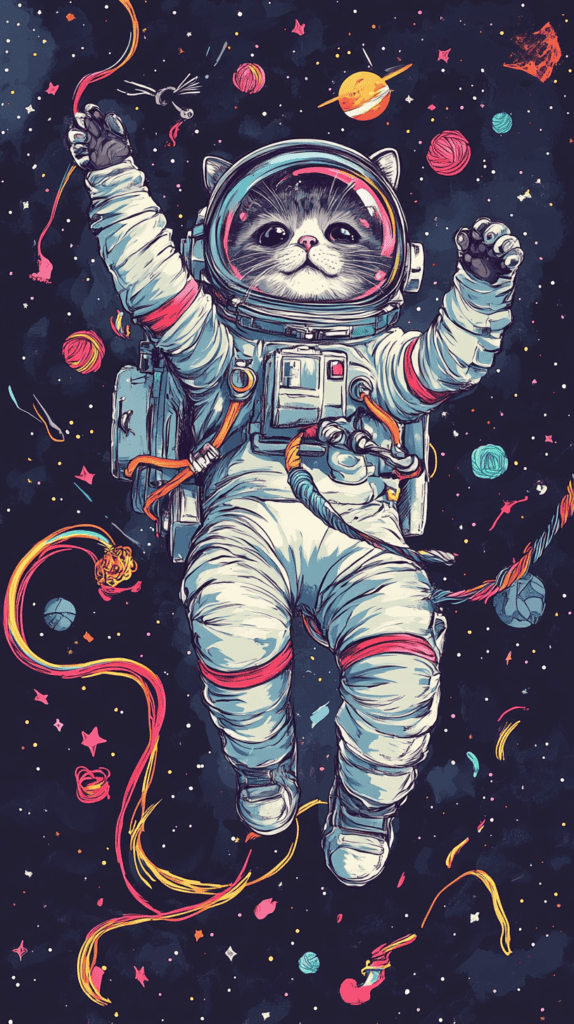 20 Hilarious Phone Wallpapers That Make Every Unlock Better 6 Cat Astronaut 2