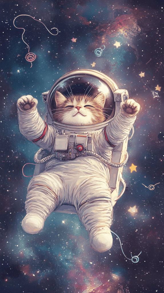 20 Hilarious Phone Wallpapers That Make Every Unlock Better 7 Cat Astronaut 3