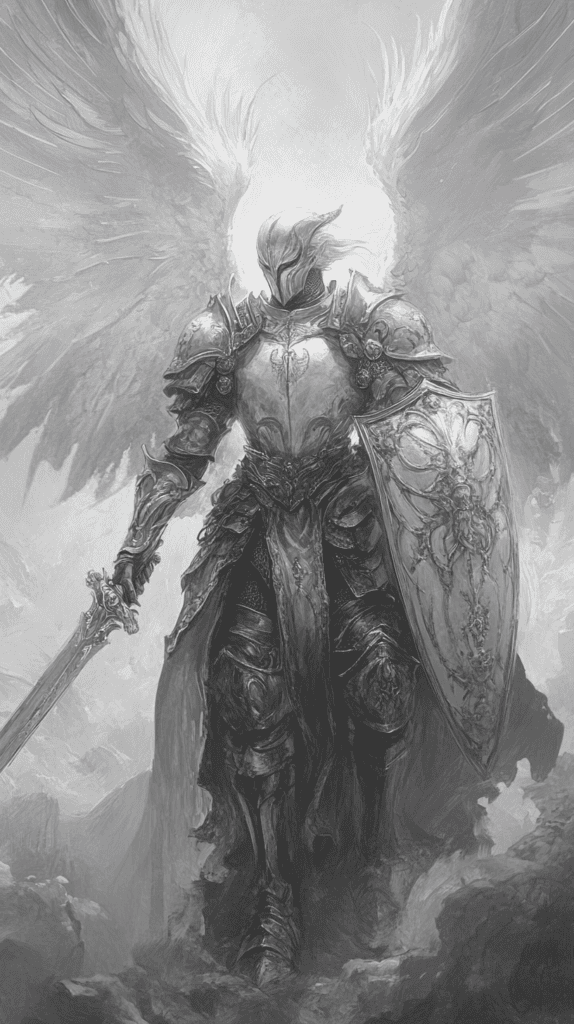 Heavenly Art: 17 God-Inspired Sketch Ideas to Awaken Your Creativity 31 Celestial Guardians