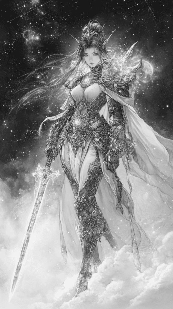 The Magic of Anime: 18 Drawing Ideas That Will Captivate Your Imagination 6 Celestial Samurai Princess 3