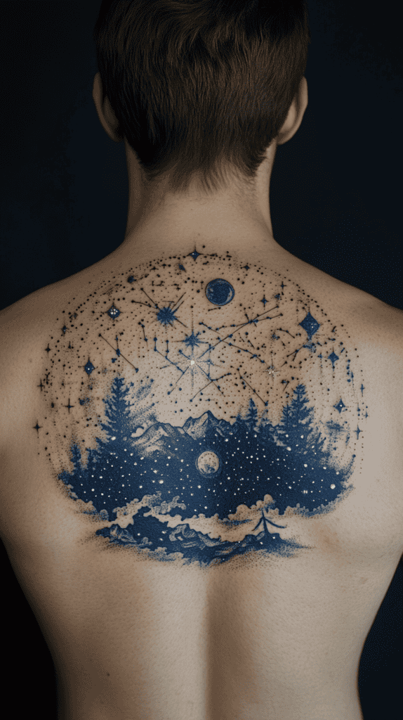 48 Tattoo Ideas for Men Worth Considering for Your Next Ink 6 Celestial Wanderlust