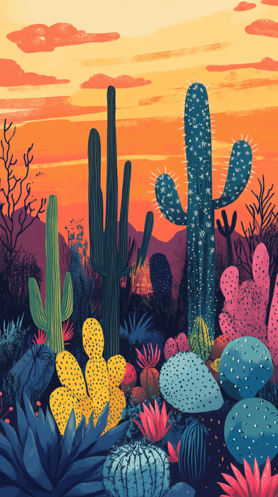 17 Phone Wallpapers That Will Instantly Lift Your Mood 41 Charming Cactus Collection